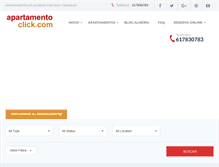 Tablet Screenshot of apartamentoclick.com